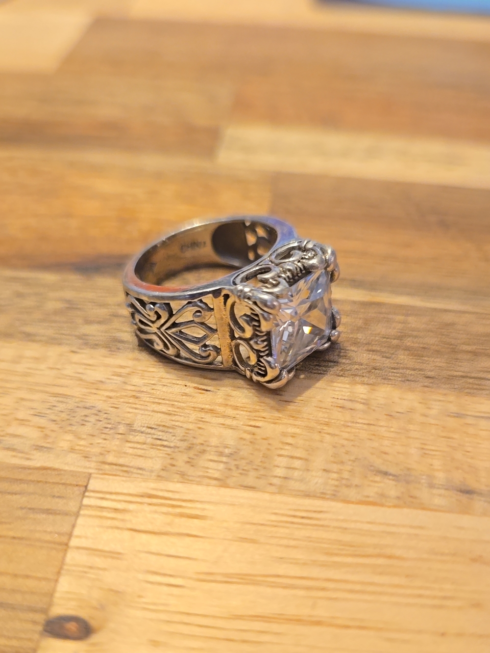 Sterling Silver Filigree Statement Ring By Silpada - Vintage